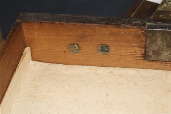 A 19th century mahogany pillar chest of eight drawers W.58cm